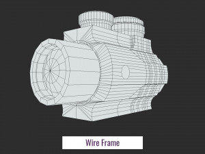 2x scope low poly 3D 모델