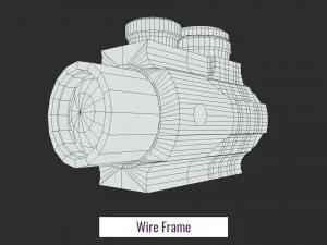 2x scope low poly 3D Model