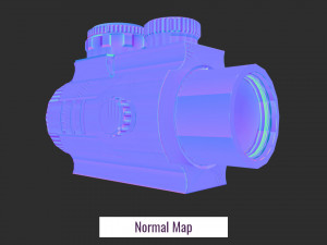 2x scope low poly 3D 모델