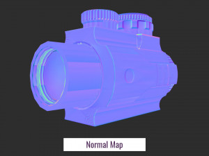 2x scope low poly 3D 모델
