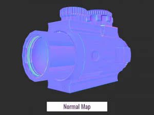 2x scope low poly 3D Model