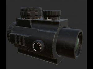 2x scope low poly 3D Model