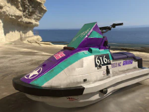 ski jet 3d boat model game ready 3D Model