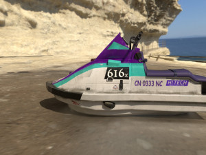 ski jet 3d boat model game ready 3D-Modell