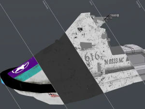 ski jet 3d boat model game ready 3D Model