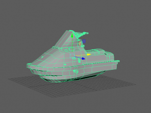 ski jet 3d boat model game ready 3D-Modell