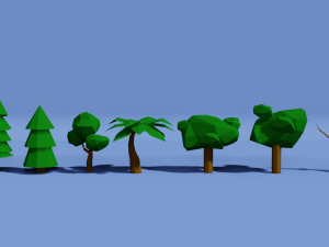 low poly nature pack by rgsdev 3D 模型
