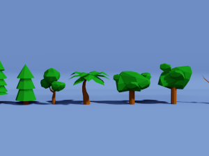 low poly nature pack by rgsdev 3D 模型