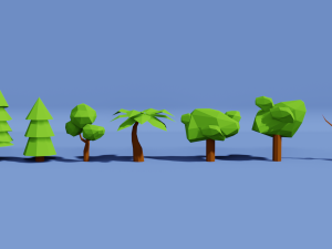 low poly nature pack by rgsdev 3D 模型
