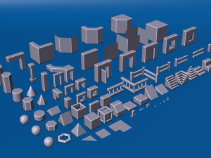 Free 3D Modular Low Poly Assets For Prototyping 3D Model