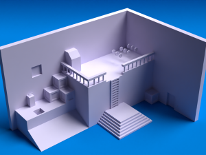 Free 3D Modular Low Poly Assets For Prototyping 3D Model