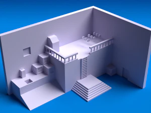 Free 3D Modular Low Poly Assets For Prototyping 3D Model
