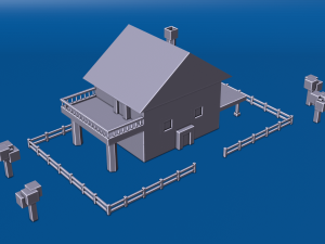 Free 3D Modular Low Poly Assets For Prototyping 3D Model