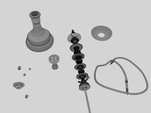 hookah Model 3D