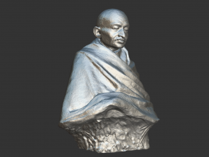 gandhi by claire sheridan 3dp 3D प्रिंट मॉडल