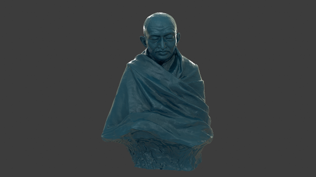 gandhi by claire sheridan 3dp 3D प्रिंट मॉडल .c4d .max .obj .3ds .fbx .stl .blend 
