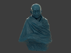 gandhi by claire sheridan 3dp 3D-printmodel