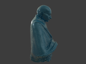 gandhi by claire sheridan 3dp 3D प्रिंट मॉडल
