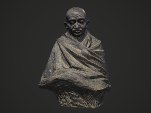 gandhi by claire sheridan 3dp 3D प्रिंट मॉडल