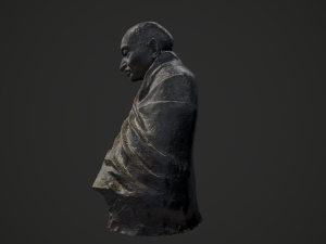 gandhi by claire sheridan 3dp 3D प्रिंट मॉडल