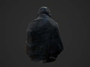 gandhi by claire sheridan 3dp 3D प्रिंट मॉडल