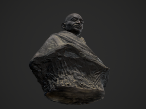 gandhi by claire sheridan 3dp 3D प्रिंट मॉडल