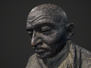 gandhi by claire sheridan 3dp 3D प्रिंट मॉडल