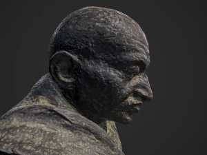 gandhi by claire sheridan 3dp 3D Print Model