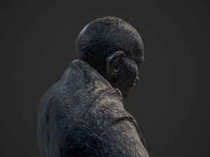 gandhi by claire sheridan 3dp 3D प्रिंट मॉडल