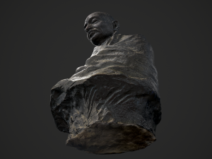 gandhi by claire sheridan 3dp 3D प्रिंट मॉडल