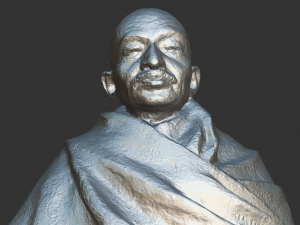 gandhi by claire sheridan 3dp 3D प्रिंट मॉडल