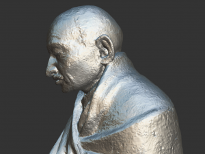 gandhi by claire sheridan 3dp 3D प्रिंट मॉडल