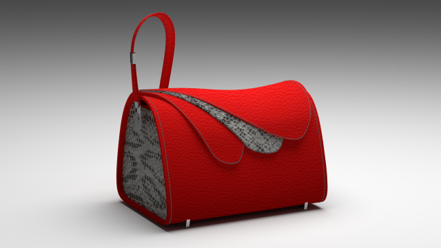 petals design bag for women Modelo 3D .c4d .max .obj .3ds .fbx .stl .blend 