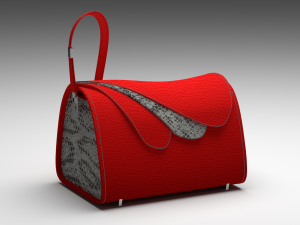 petals design bag for women 3D Model