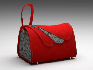 sac design p&eacute;tales pour femme Modèle 3D