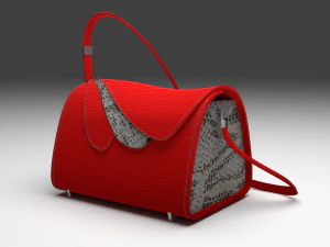 petals design bag for women 3D Model