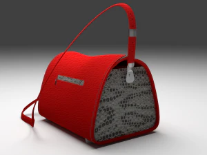 petals design bag for women 3D Model