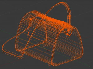 petals design bag for women 3D Model