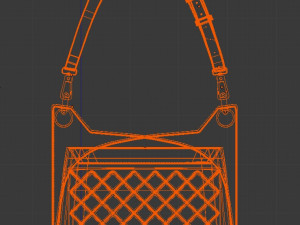 the envelope handbag 3D-Modell