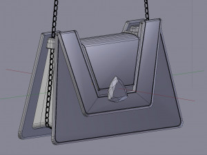 the diamond handbag 3D Model