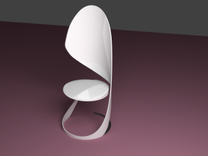 the peel chair 3D 모델