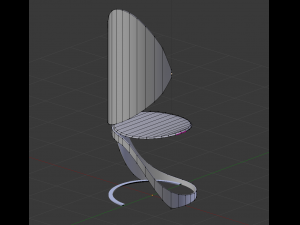 the peel chair 3Dモデル