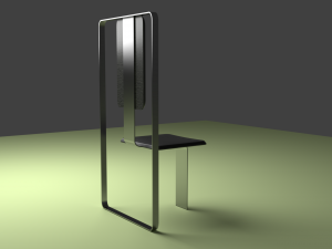 the rectangle chair 3D Модель