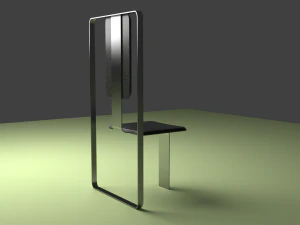 the rectangle chair 3D Model