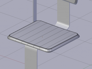 the rectangle chair 3D Модель