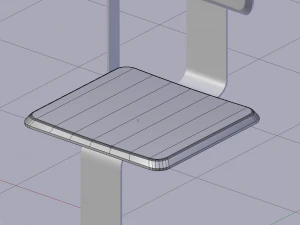 the rectangle chair 3D Model