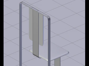 the rectangle chair 3D Model