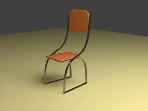 krzesło mostkowe Model 3D
