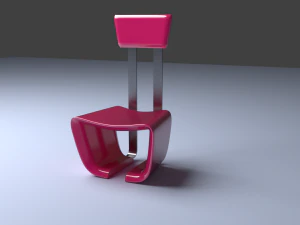 krzesło łącznikowe Model 3D