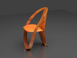 krzesło kokonowe Model 3D